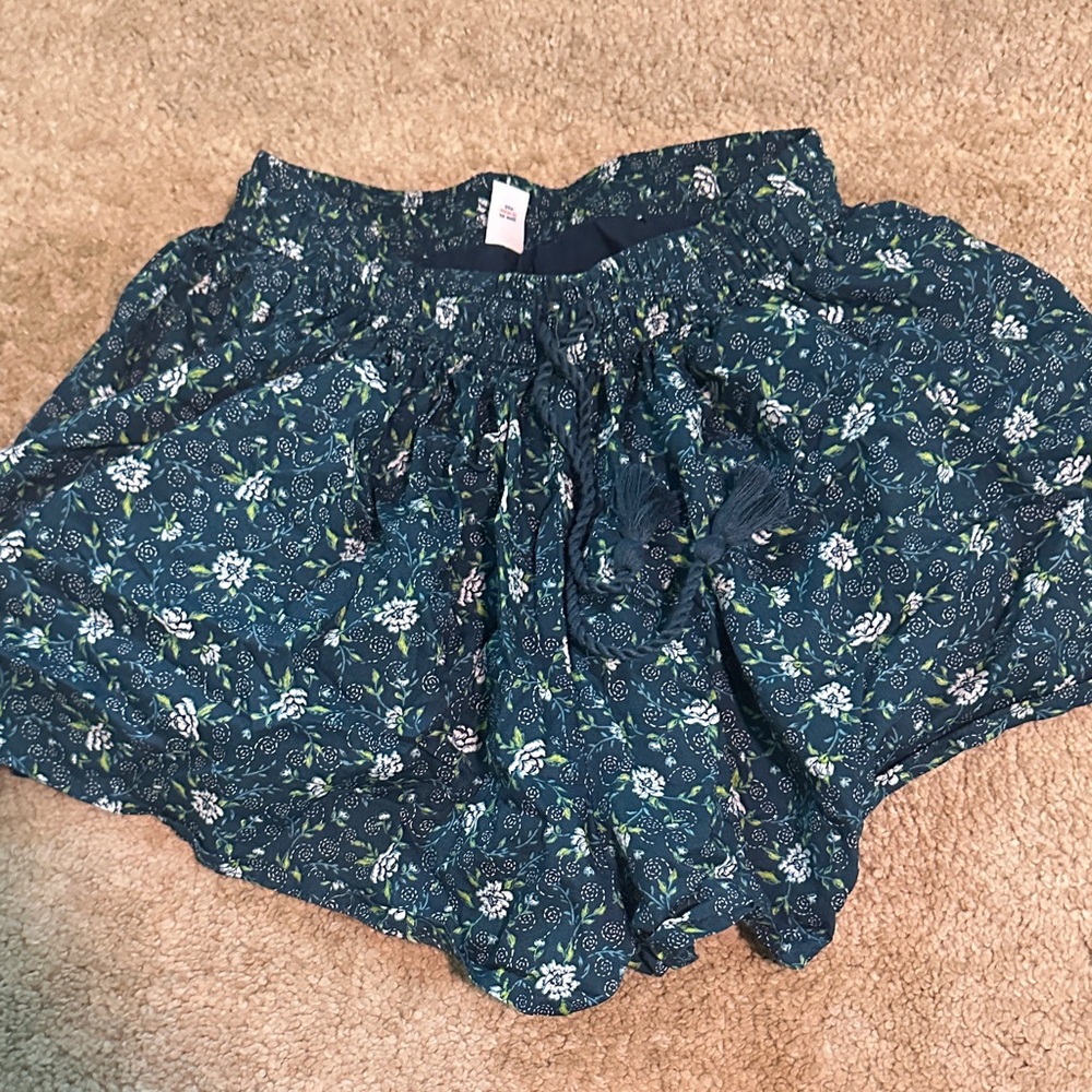 Old Navy Floral High Waist Women's Shorts - Blue